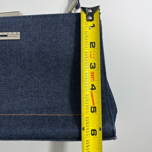 GUESS Y2K Denim Mini Shoulder Bag Purse - Picture 8 of 10